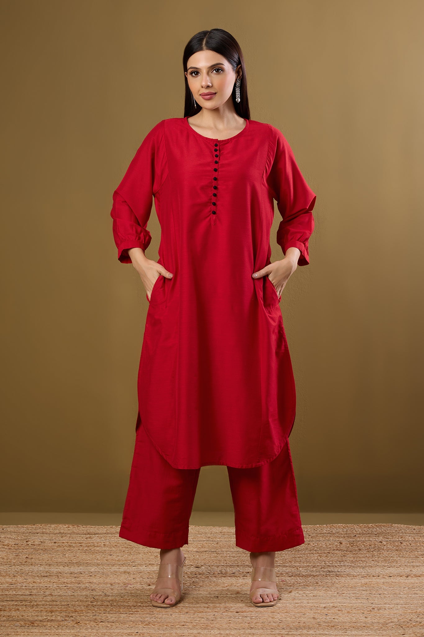 Maati Craft Co-ord Set Sangria Mood & Luxe Threads (Set of 2)
