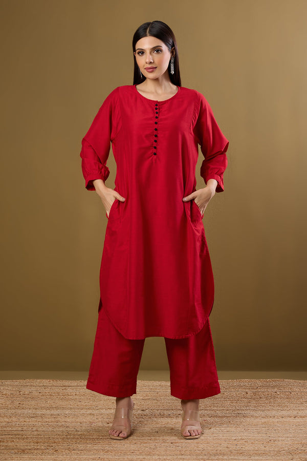 Maati Craft Co-ord Set Sangria Mood & Luxe Threads (Set of 2)