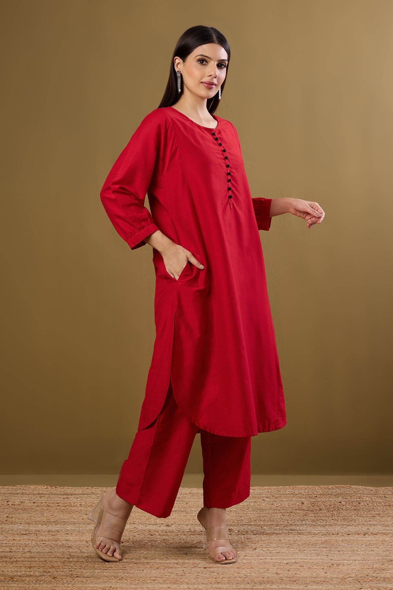 Maati Craft Co-ord Set Sangria Mood & Luxe Threads (Set of 2)