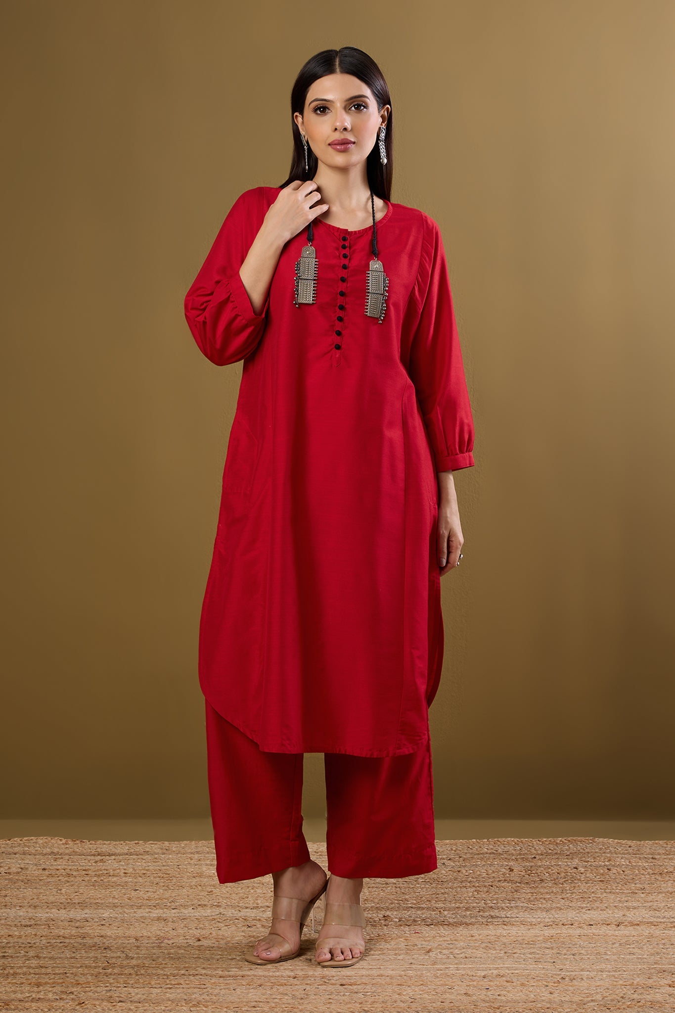 Maati Craft Co-ord Set Sangria Mood & Luxe Threads (Set of 2)