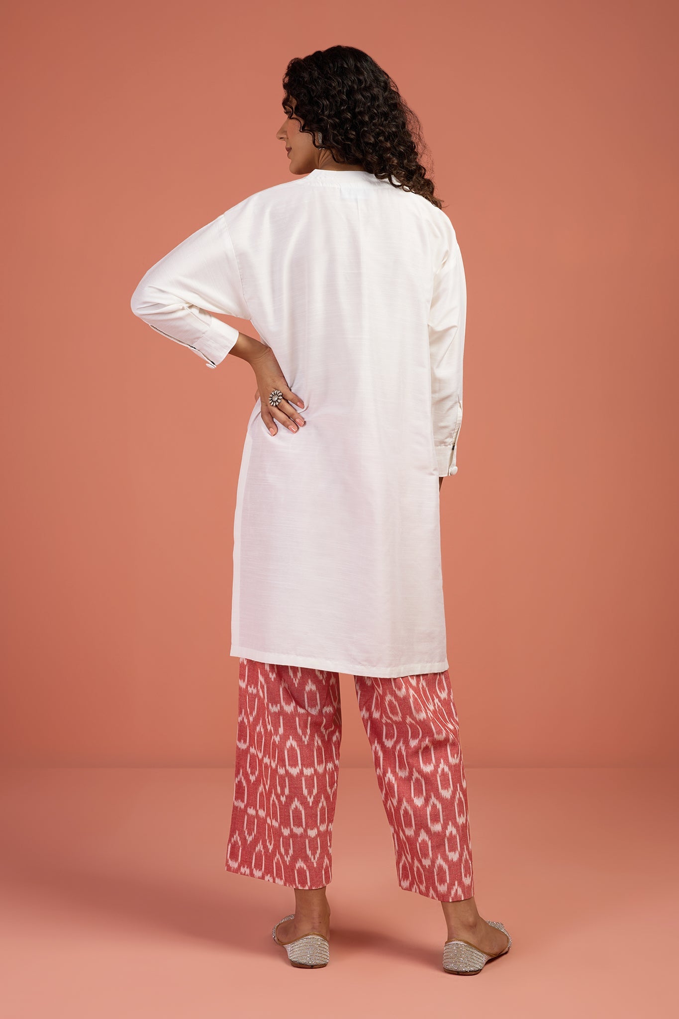 Maati Craft Moonlit Whisper Silk Slub Leisure Tunic