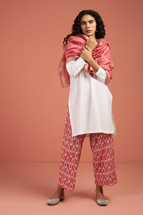 Maati Craft Moonlit Whisper Silk Slub Leisure Tunic