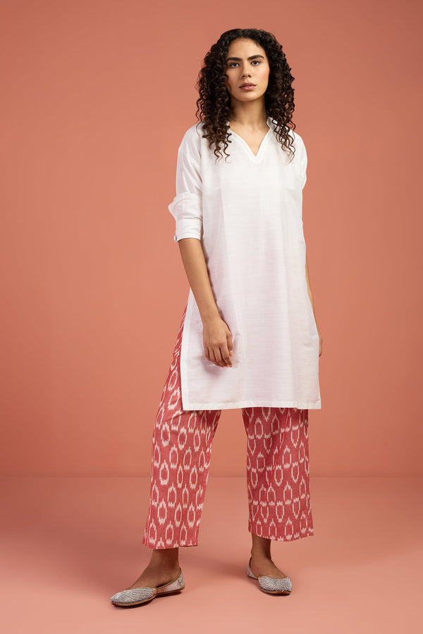 Maati Craft Moonlit Whisper Silk Slub Leisure Tunic