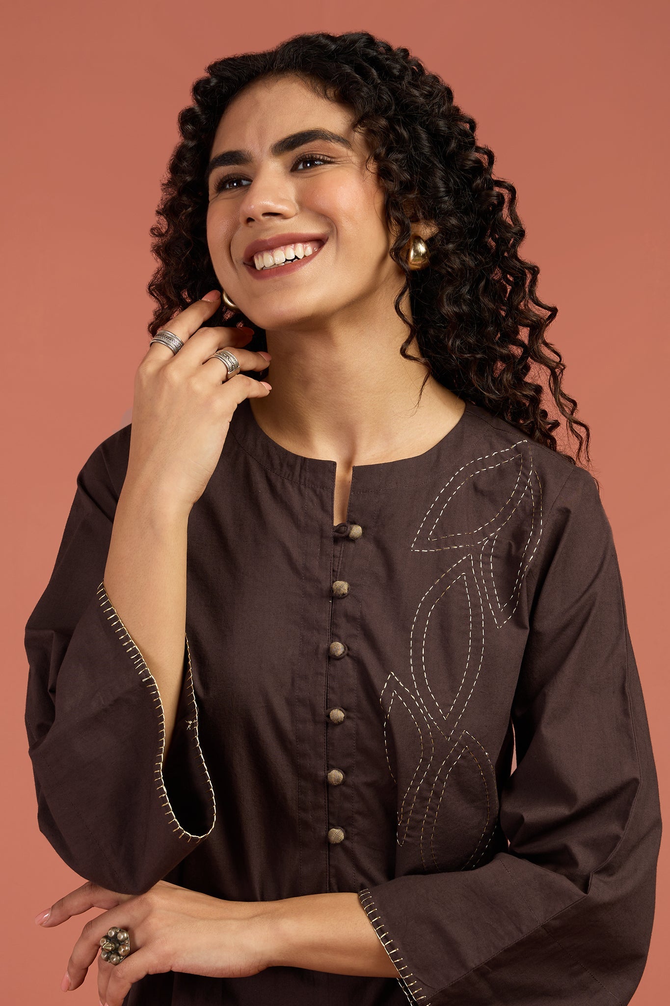 Maati Craft Co-ord Set Earthlit Charm Kurta & Pants