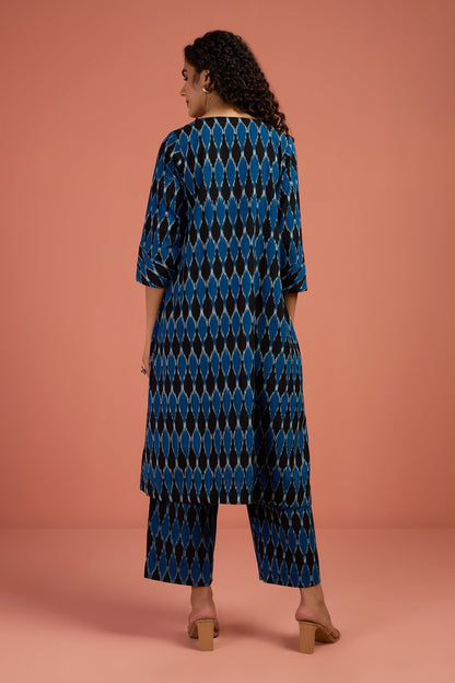Maati Craft Co-ord Set Stardust Echo Panelled Kurta & Pants