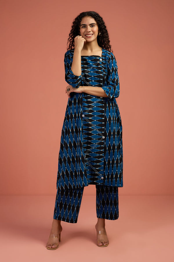 Maati Craft Co-ord Set Stardust Echo Panelled Kurta & Pants