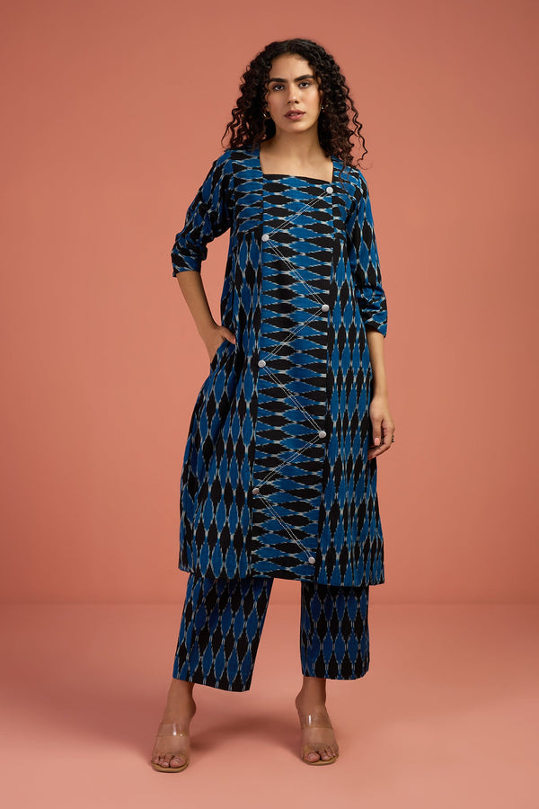 Maati Craft Co-ord Set Stardust Echo Panelled Kurta & Pants