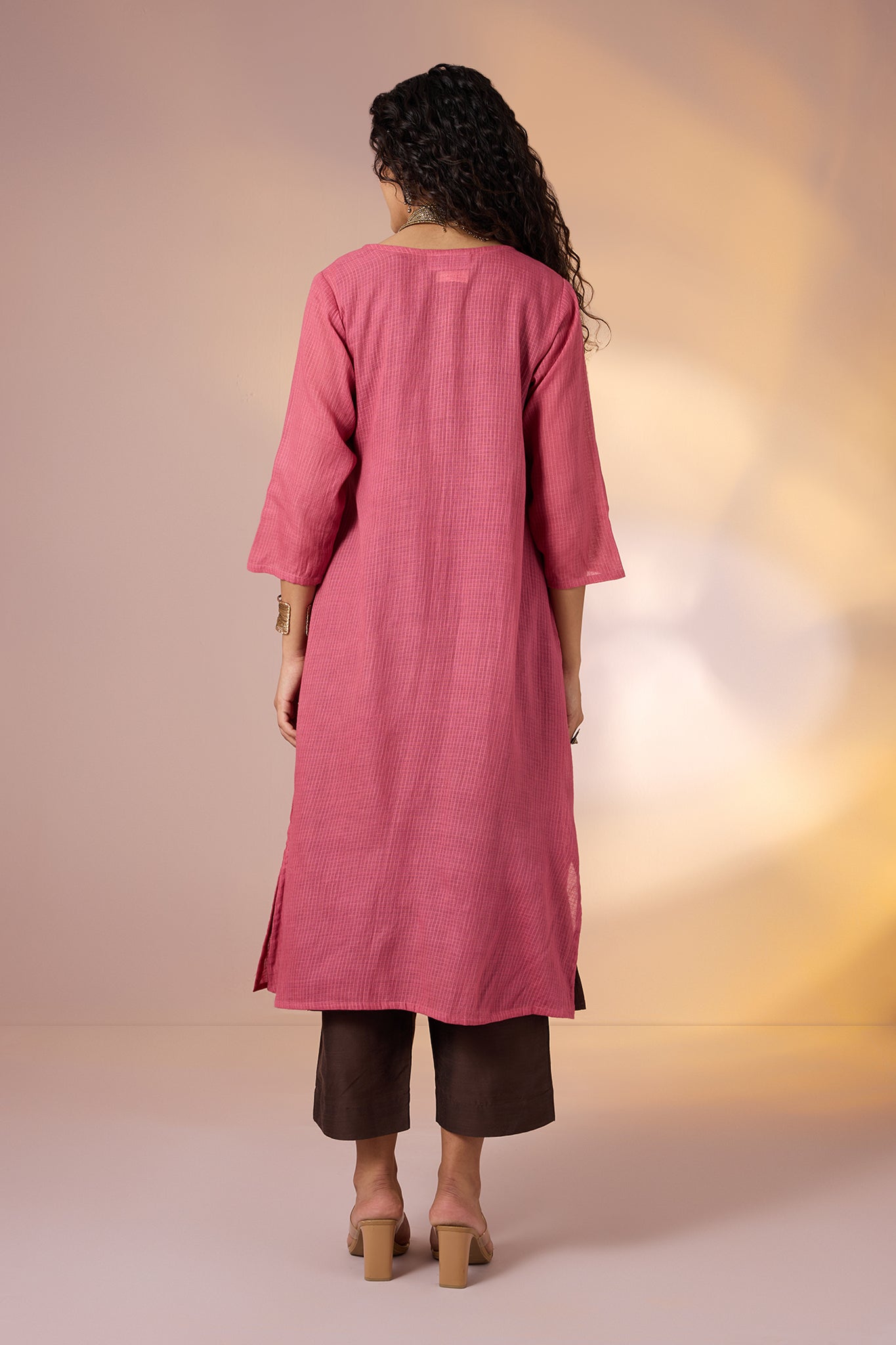Terra Rosa Angrakha Tie-Up Jacket & Sleeveless Dress Co-Ord (Set Of 2)