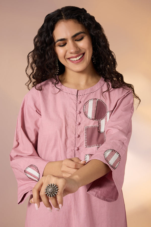 Maati Craft Co-ord Geometry in Bloom Kurta & Pants