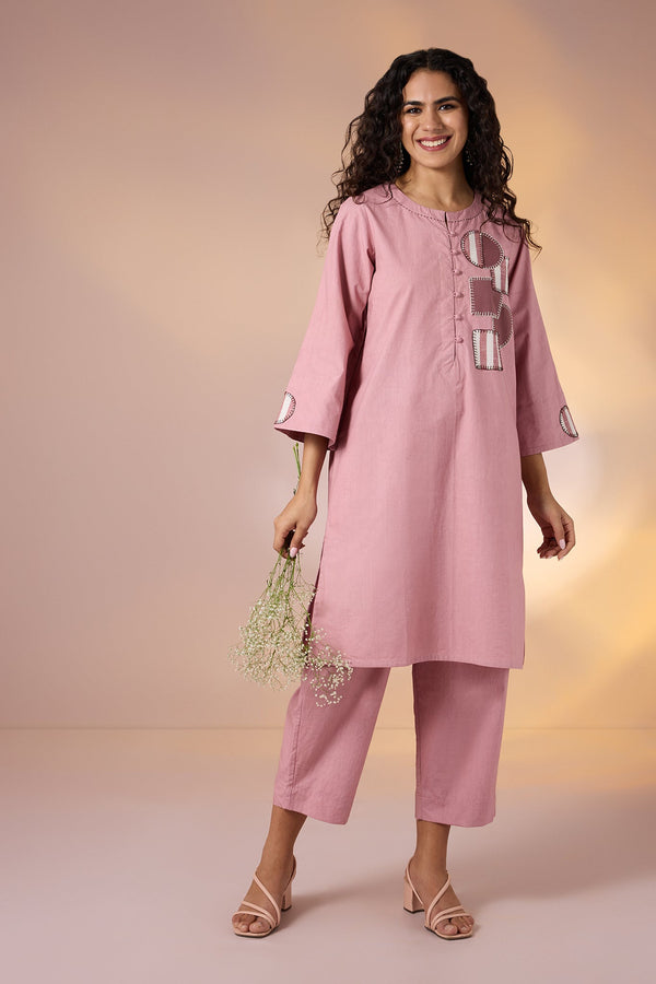 Maati Craft Co-ord Geometry in Bloom Kurta & Pants