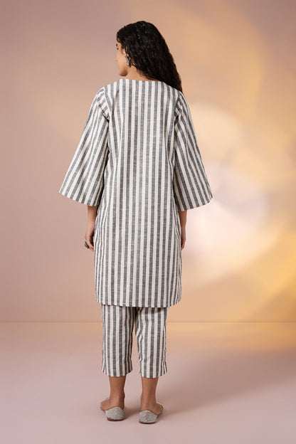 Maati Craft Co-ord Cloud Stripe Kurta & Pants