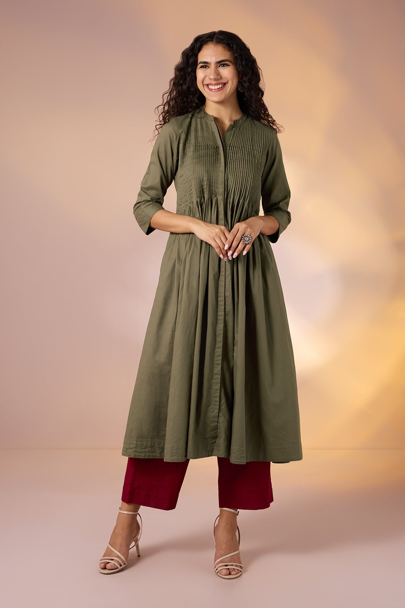 Imperial Grove Infinity Pintuck Dress Mc