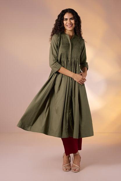 Imperial Grove Infinity Pintuck Dress