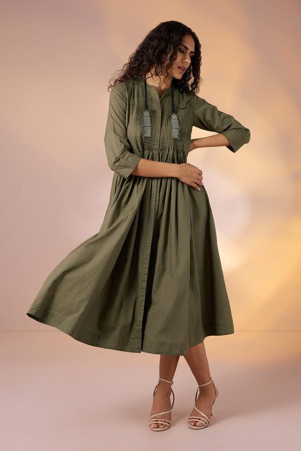 Imperial Grove Infinity Pintuck Dress Mc