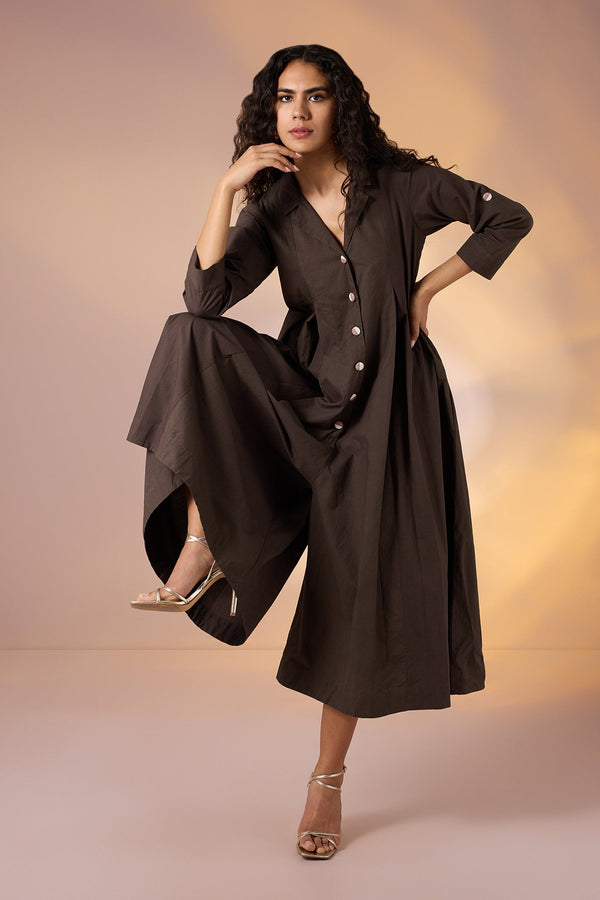 Maati Craft Earth Echo Jumpsuit with Pockets & Collar
