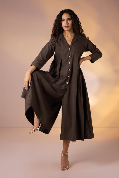 Maati Craft Earth Echo Jumpsuit with Pockets & Collar