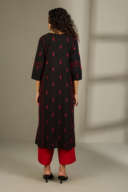 Obsidian Flame Kalidar Choga Kurta Top
