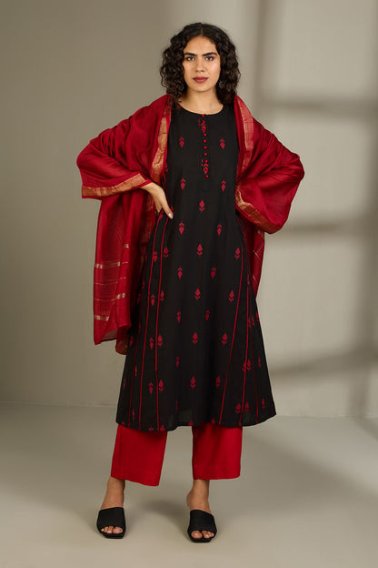 Obsidian Flame Kalidar Choga Kurta Top