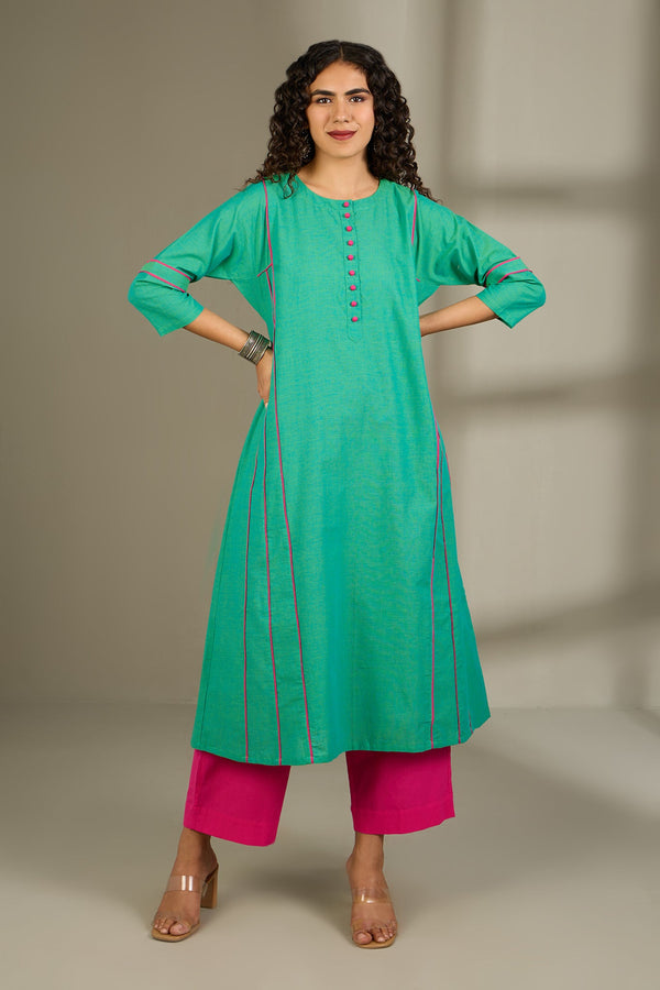 Aqua Grove Kalidar Choga Kurta Top Mc