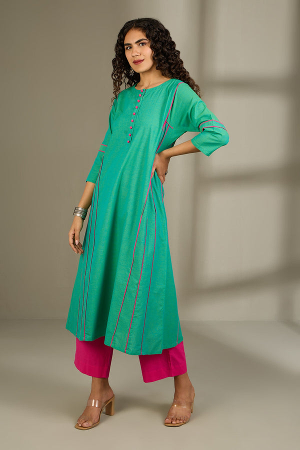 Aqua Grove Kalidar Choga Kurta Top