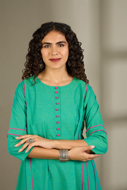 Aqua Grove Kalidar Choga Kurta Top