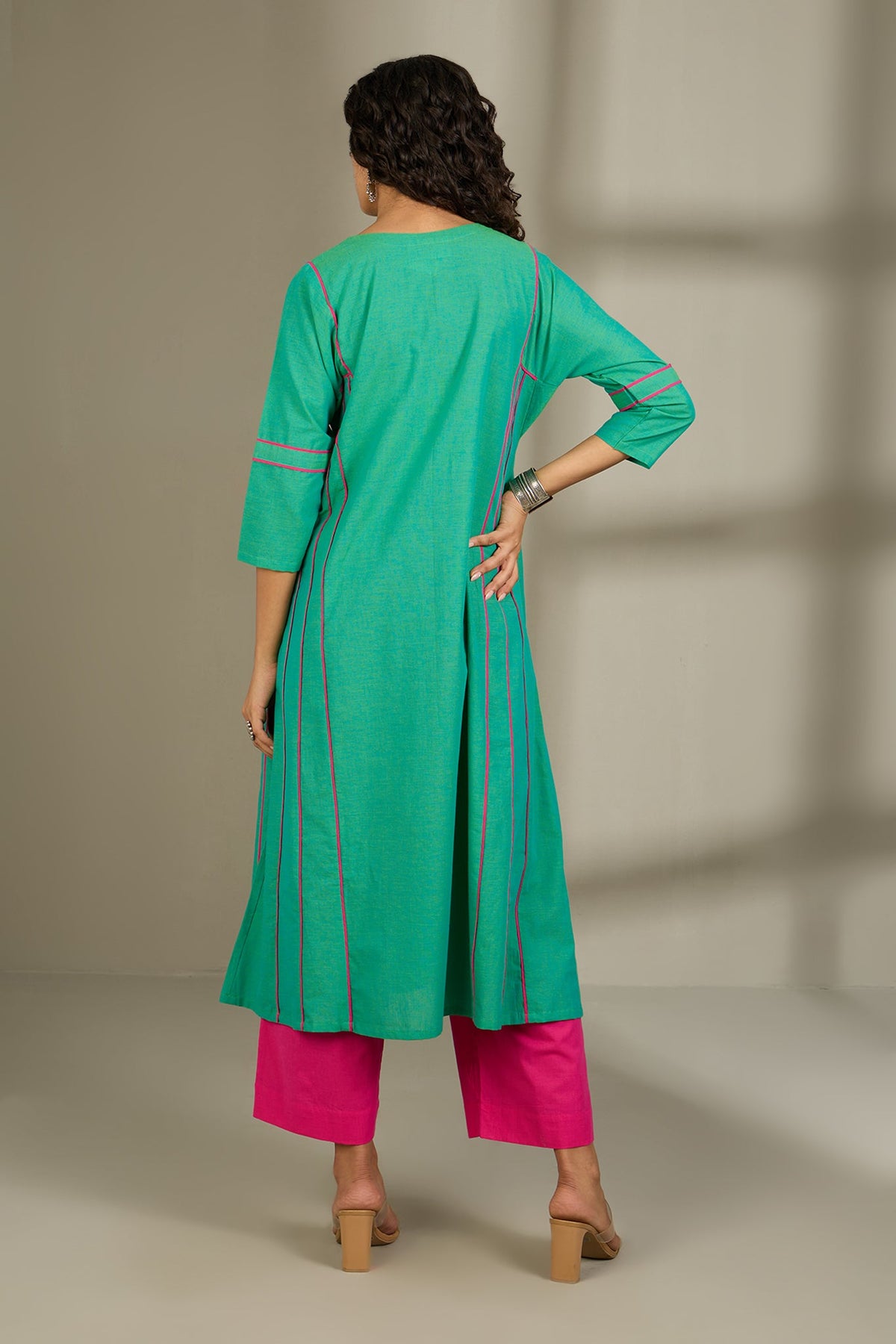 Aqua Grove Kalidar Choga Kurta Top