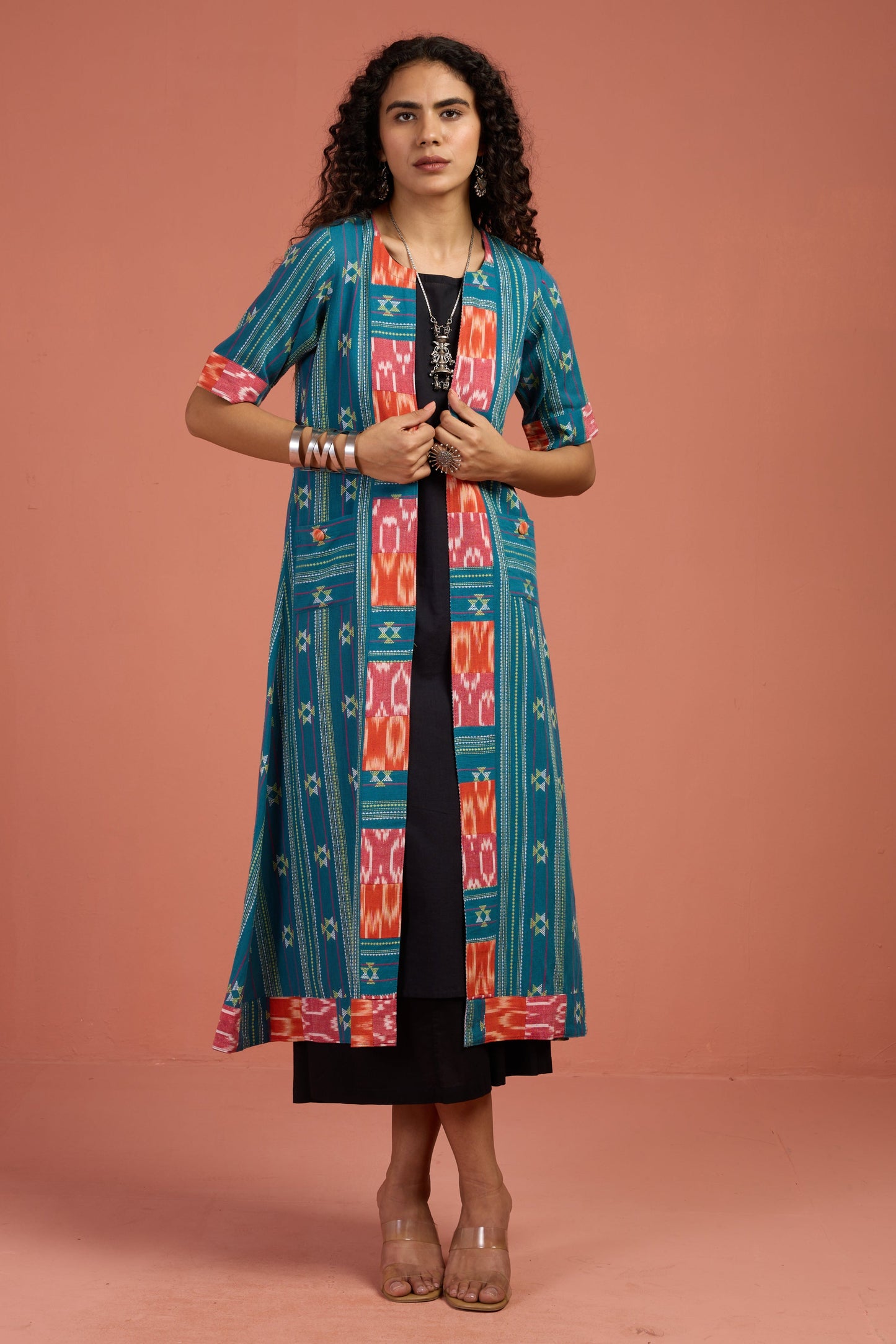 Maati Craft Seabreeze Charm Long Jacket With Pockets (only jacket)