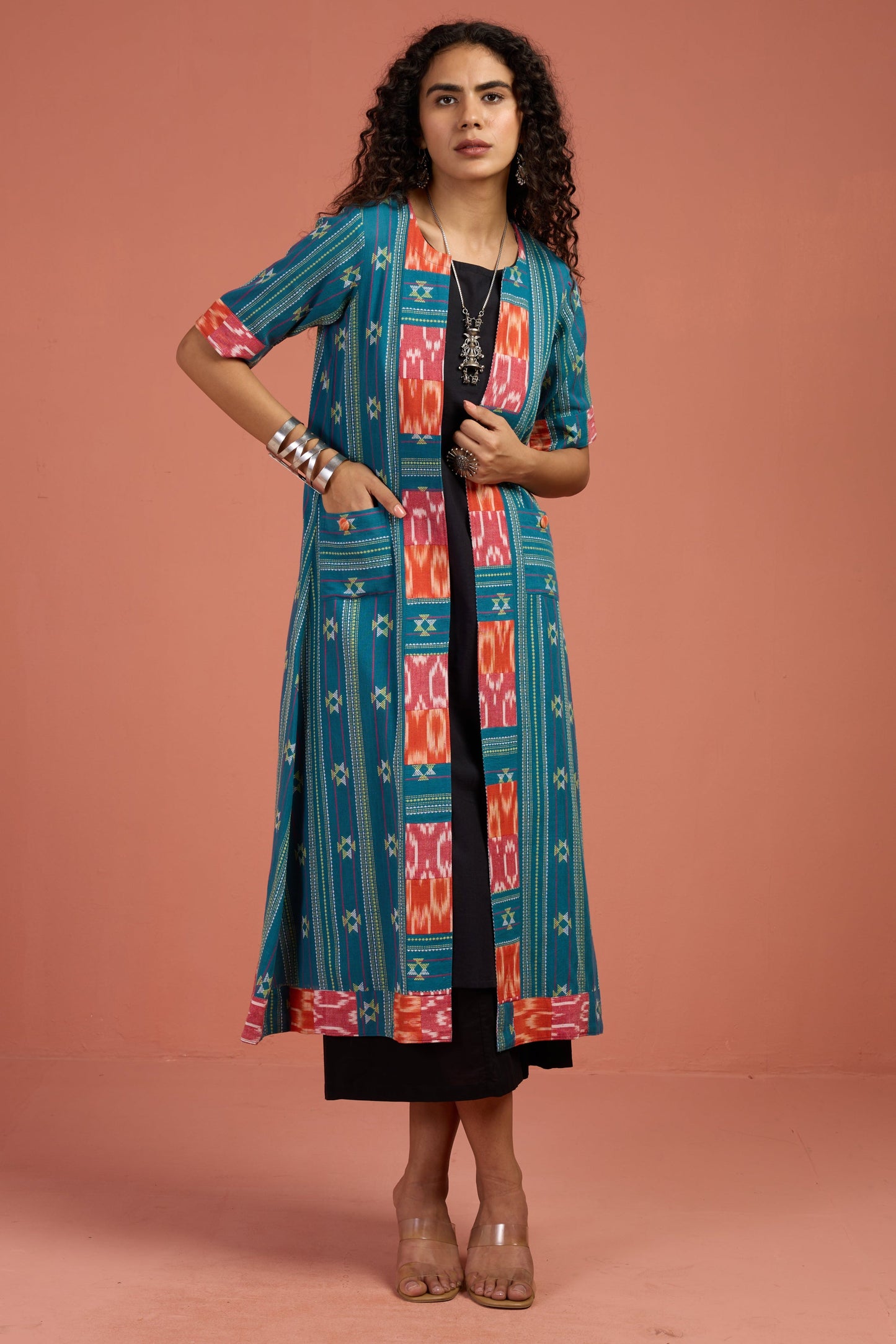 Maati Craft Seabreeze Charm Long Jacket With Pockets (only jacket)