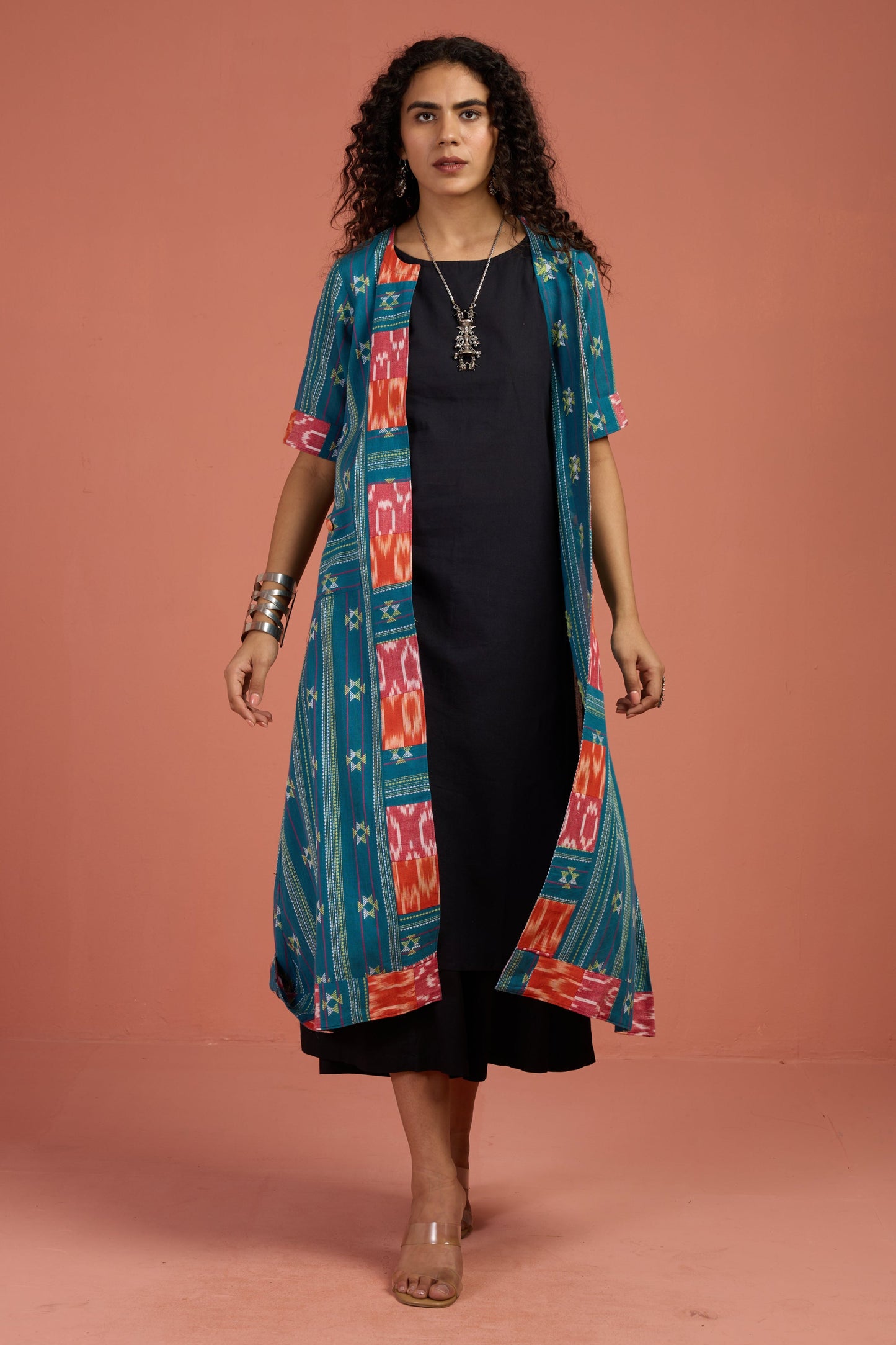 Maati Craft Seabreeze Charm Long Jacket With Pockets (only jacket)