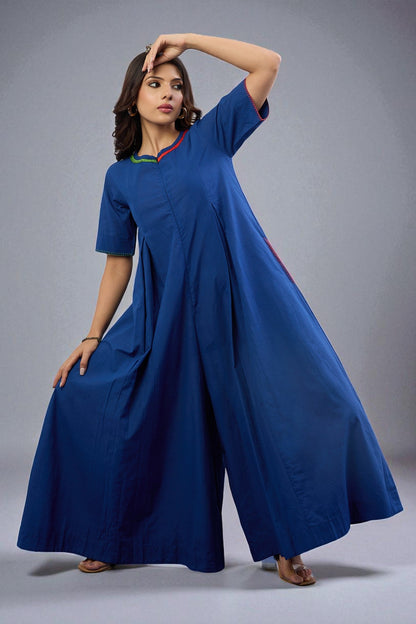 Sapphire Flame Jumpsuit with Pockets & Sleeves Mc