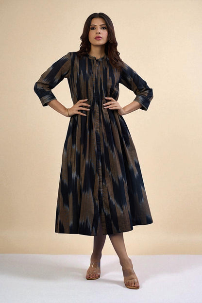Ashen Loom Infinity Pintuck Dress