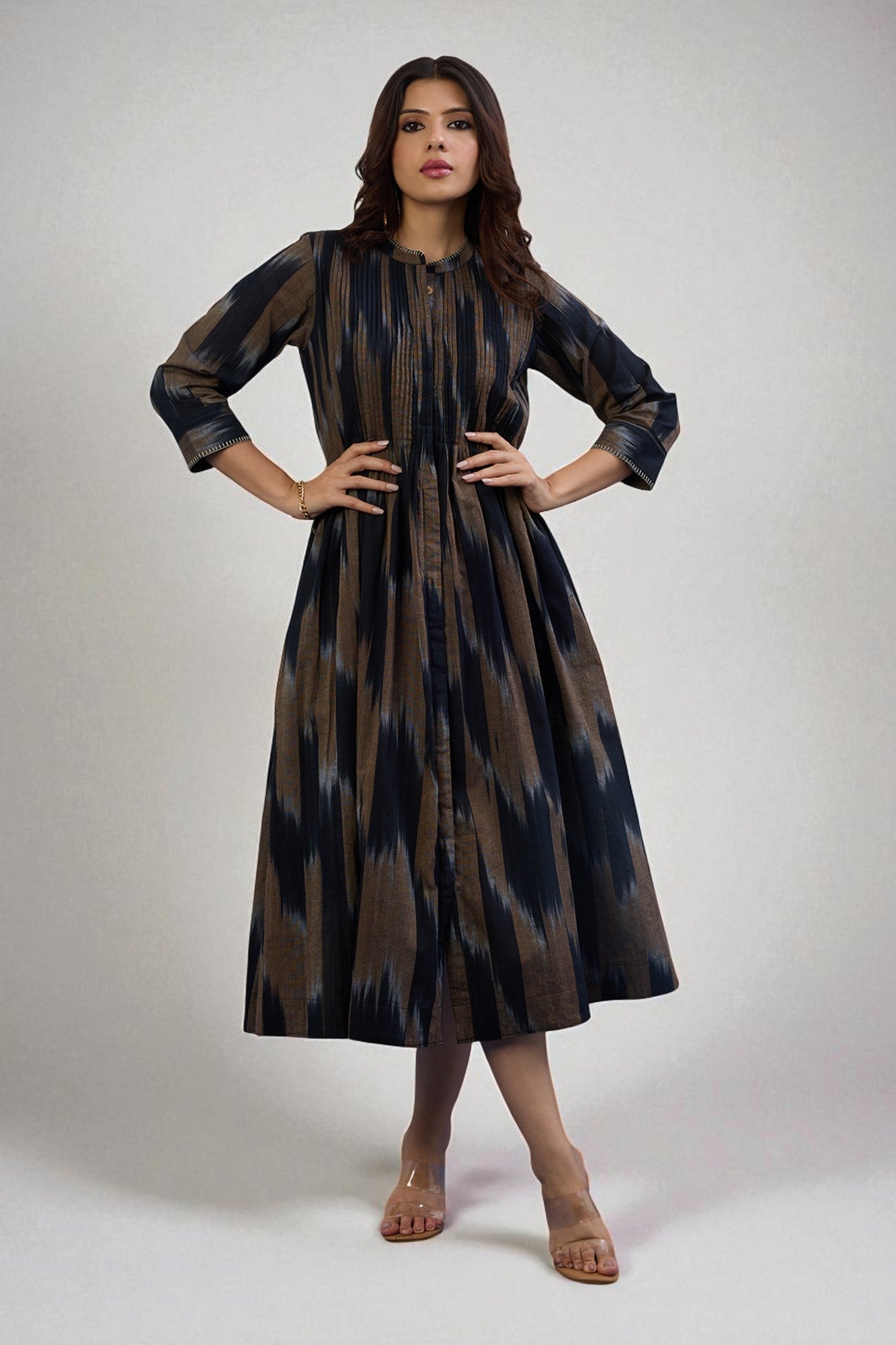 Ashen Loom Infinity Pintuck Dress Mc
