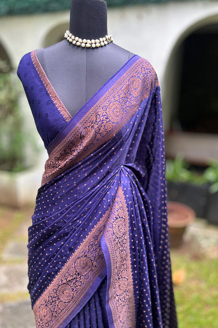 Semi Satin Silk Saree