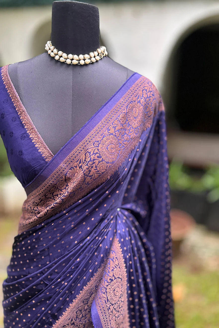 Semi Satin Silk Saree