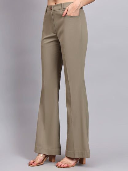 Powersutra Stretch-Fit Pastel Fern Green Power Suit With Sharp Notch Collar