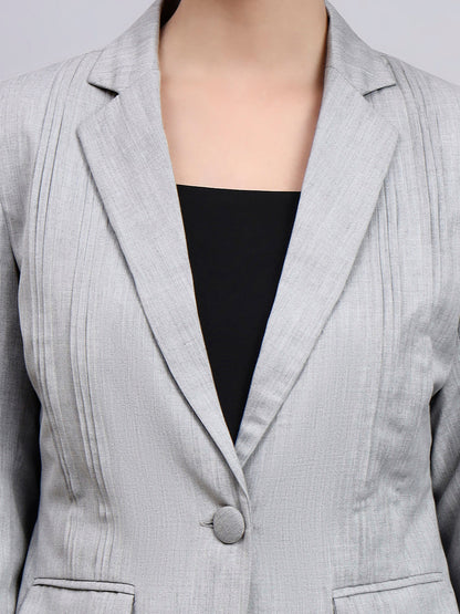 Powersutra Tailored Power Suit Featuring Refined Linear Detailing With Flared Pants