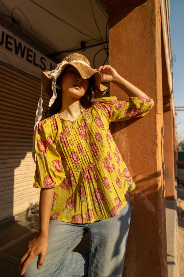Lush Lime Cotton Top