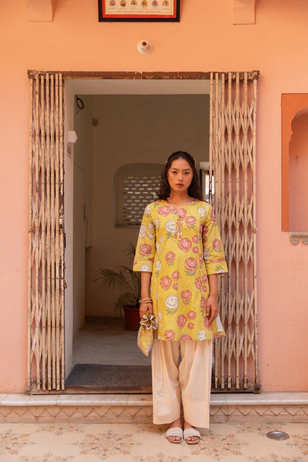 Butterbloom Cotton Kurta Set