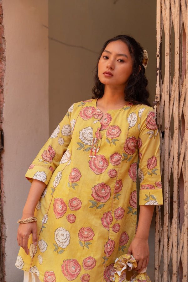 Butterbloom Cotton Kurta Only
