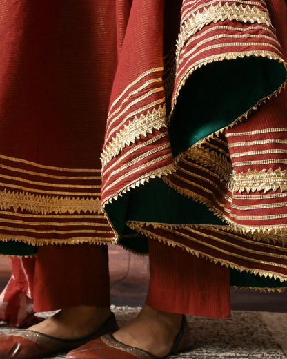 The Late Arrival Anarkali Set Bo