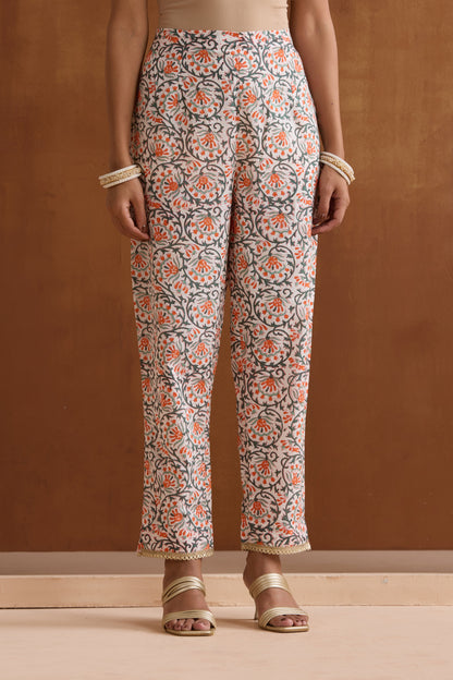 Murraya Green Eden Chanderi Kurta Set of 3