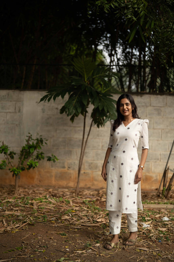 Studio White Cotton Co-Ord Set