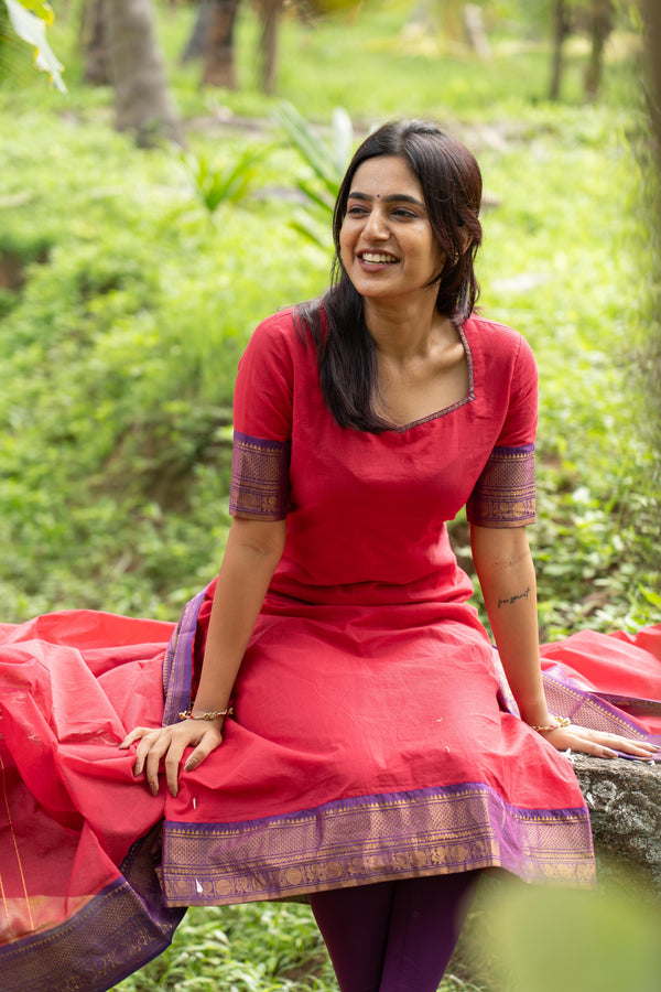 Studio Pink Kanchi Cotton Top & Dupatta