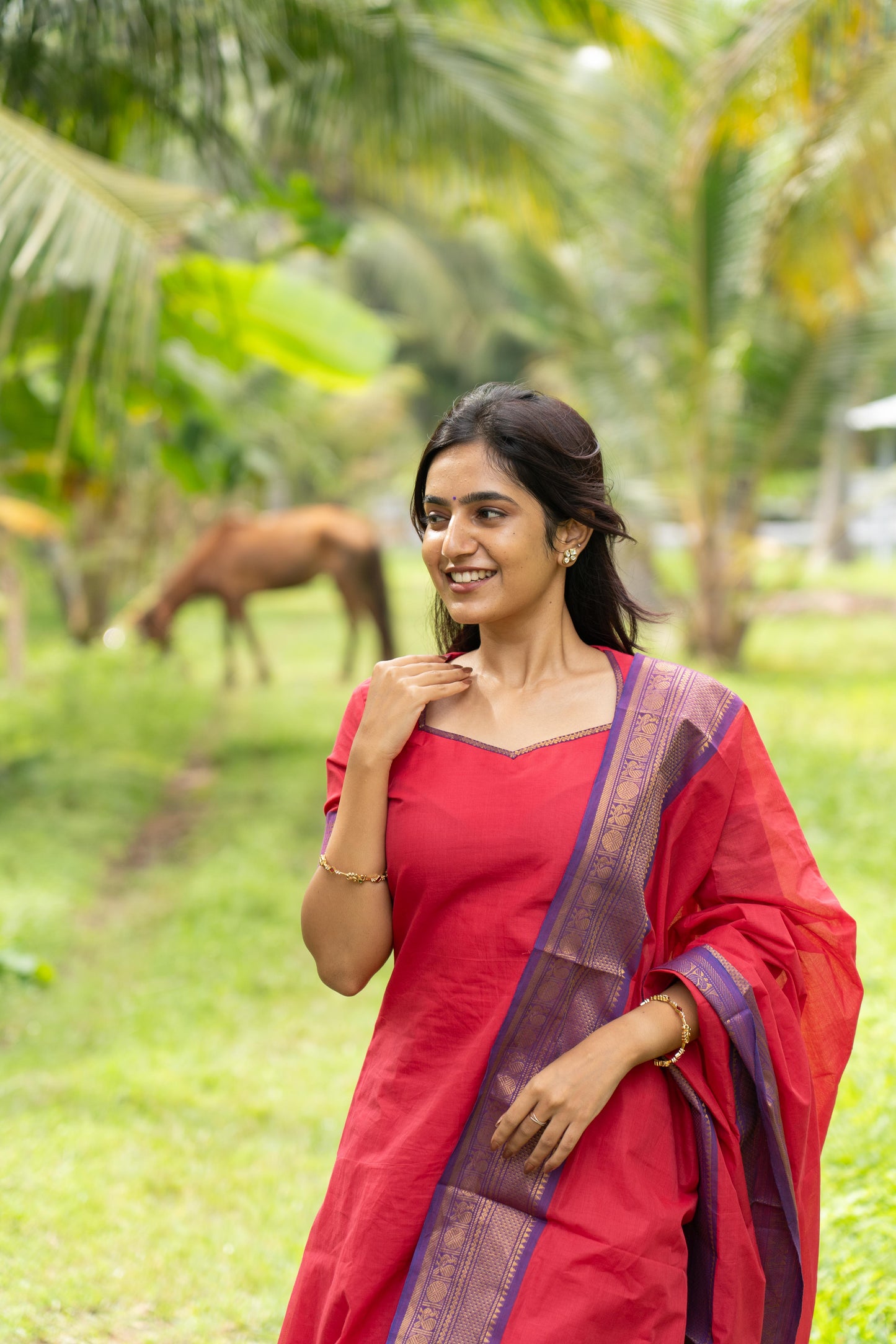 Studio Pink Kanchi Cotton Top & Dupatta
