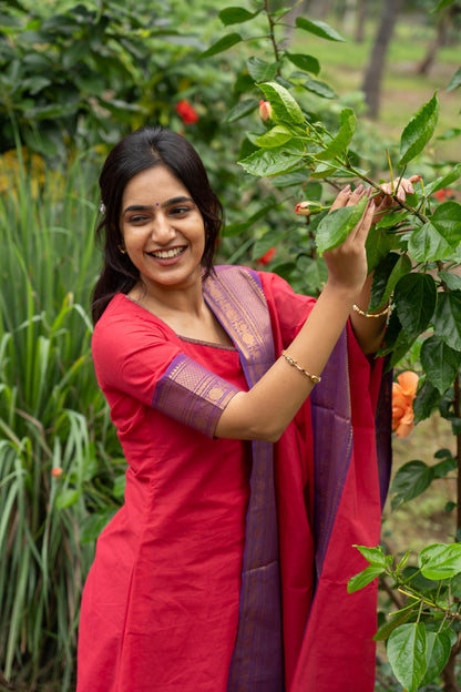 Studio Pink Kanchi Cotton Top & Dupatta