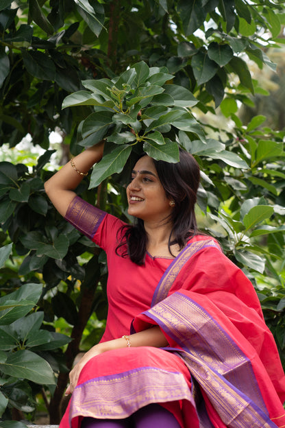 Studio Pink Kanchi Cotton Top & Dupatta