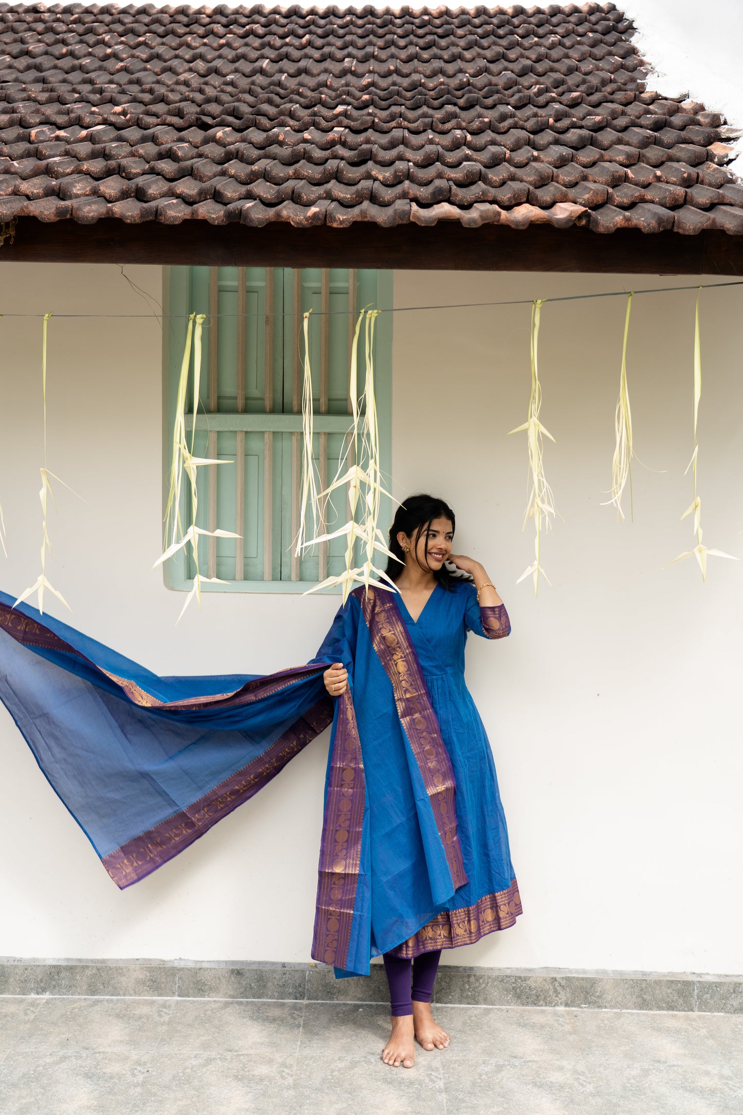 Studio Blue Kanchi Cotton Top & Dupatta