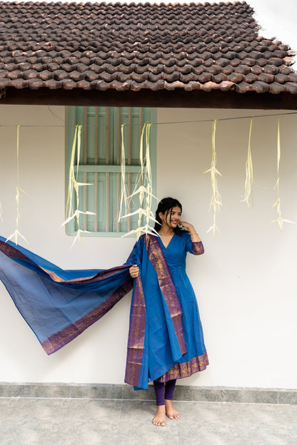 Studio Blue Kanchi Cotton Top & Dupatta
