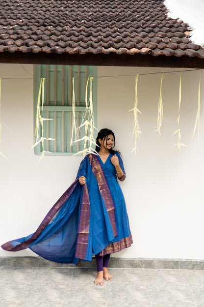 Studio Blue Kanchi Cotton Top & Dupatta