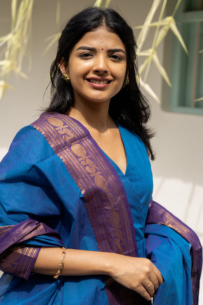 Studio Blue Kanchi Cotton Top & Dupatta